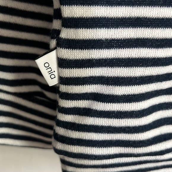 COPY - NWT Micro Navy Blue Stripe Shirt/Sweater - Picture 6 of 7